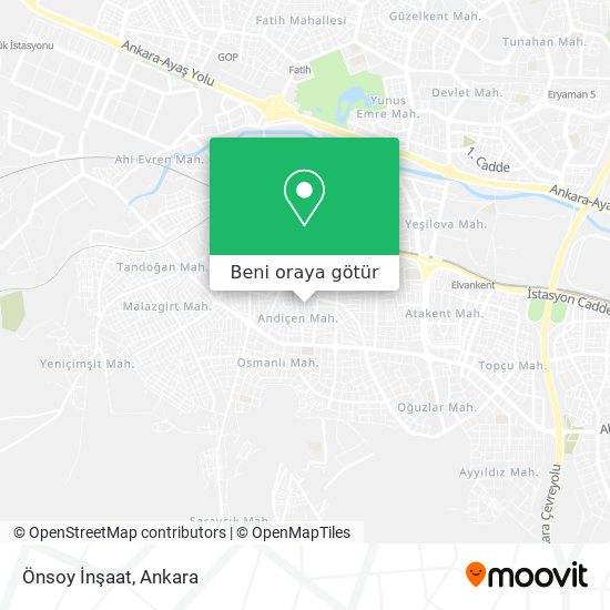 Önsoy İnşaat harita