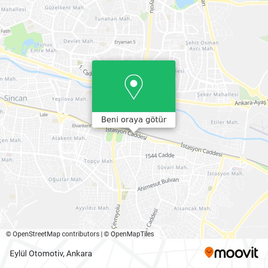 Eylül Otomotiv harita