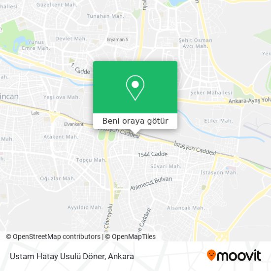 Ustam Hatay Usulü Döner harita