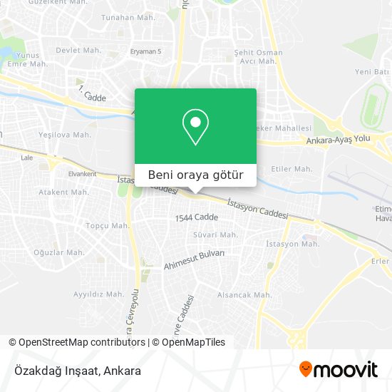 Özakdağ Inşaat harita