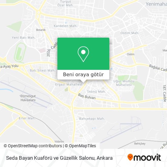 Seda Bayan Kuaförü ve Güzellik Salonu harita