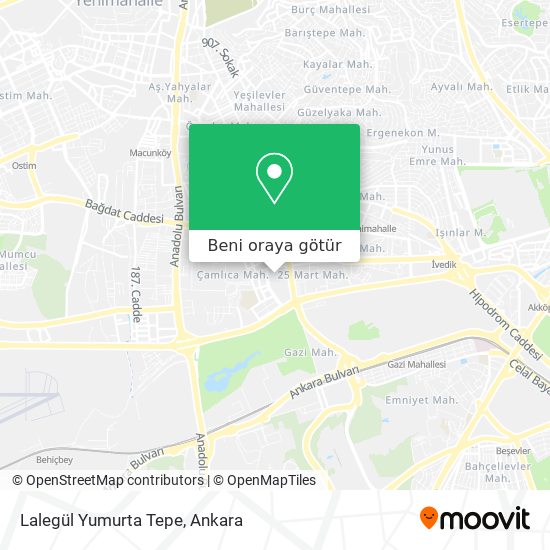 Lalegül Yumurta Tepe harita