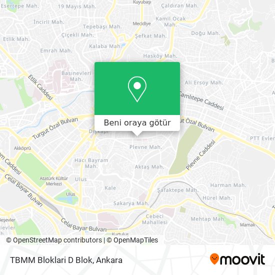 TBMM Bloklari D Blok harita
