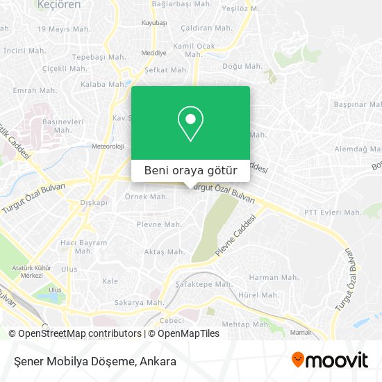Şener Mobilya Döşeme harita