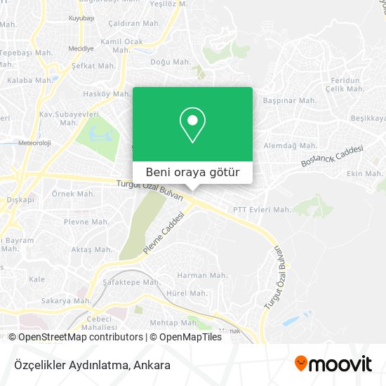 Özçelikler Aydınlatma harita