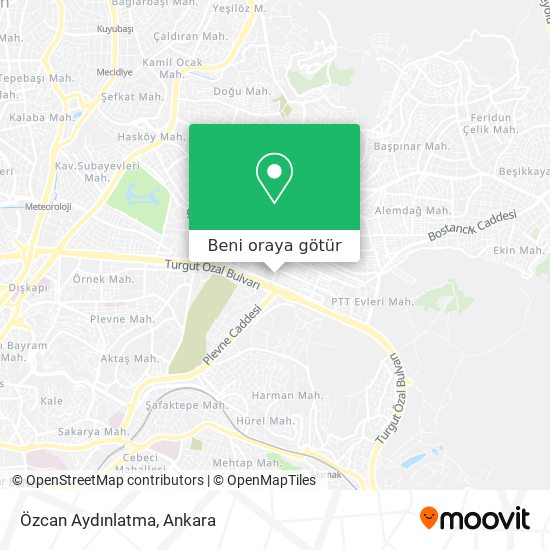 Özcan Aydınlatma harita