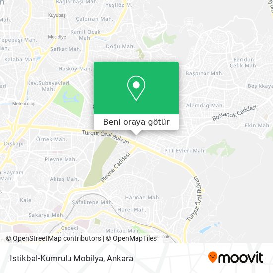 Istikbal-Kumrulu Mobilya harita