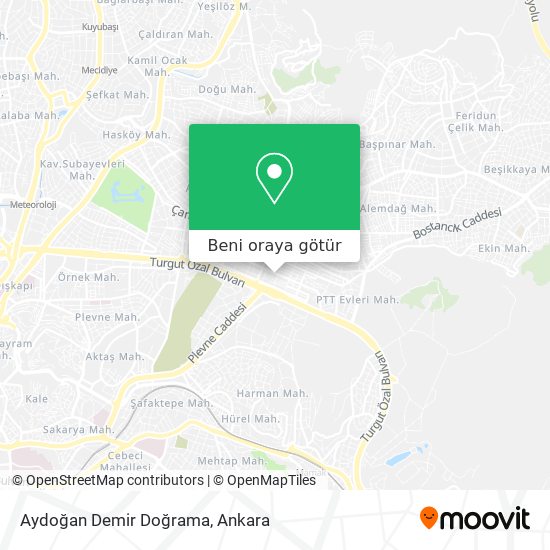 Aydoğan Demir Doğrama harita