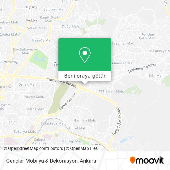 Gençler Mobilya & Dekorasyon harita