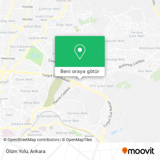Ölüm Yolu harita