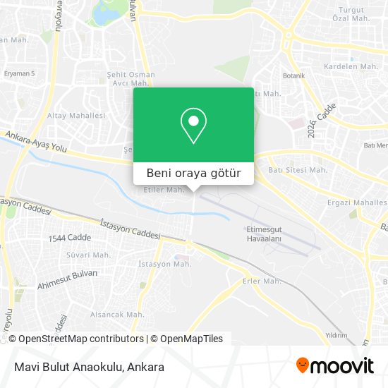 Mavi Bulut Anaokulu harita