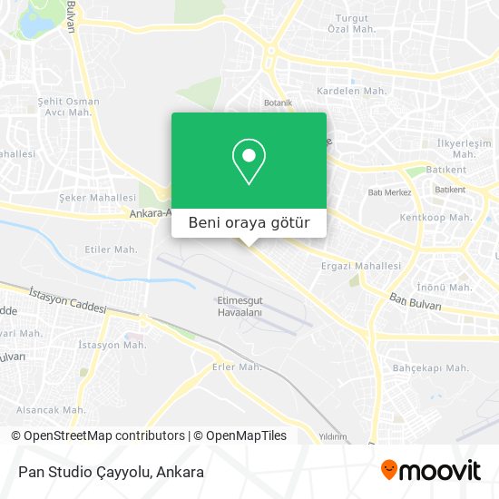 Pan Studio Çayyolu harita