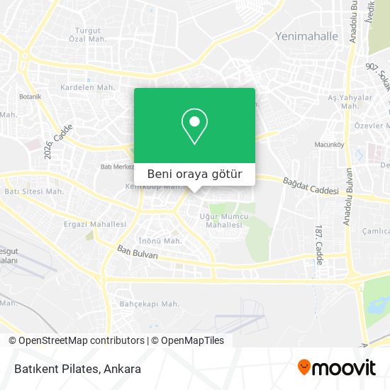 Batıkent Pilates harita