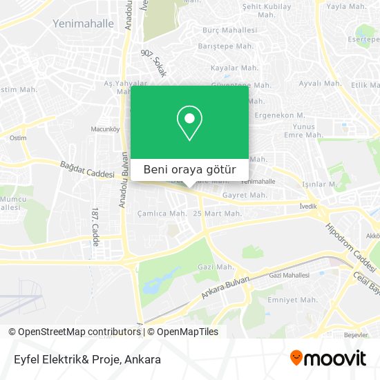 Eyfel Elektrik& Proje harita