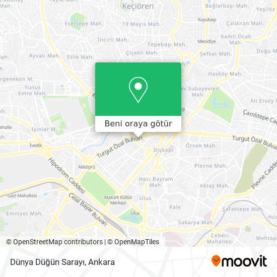 Dünya Düğün Sarayı harita