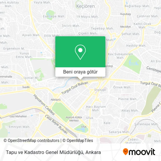 Tapu ve Kadastro Genel Müdürlüğü harita