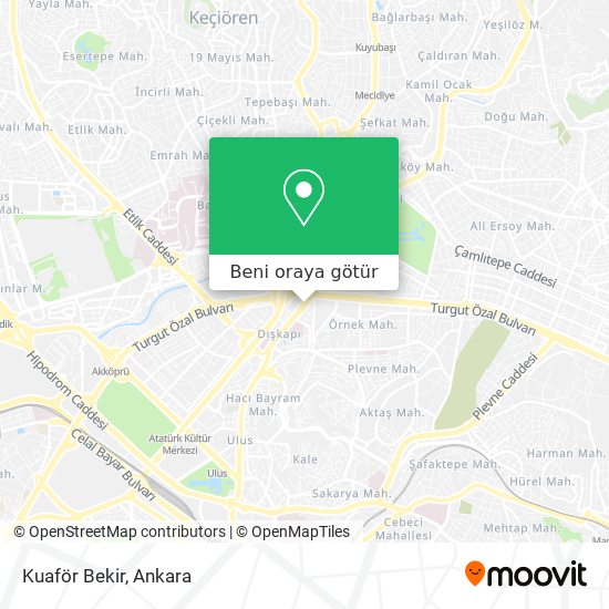 Kuaför Bekir harita