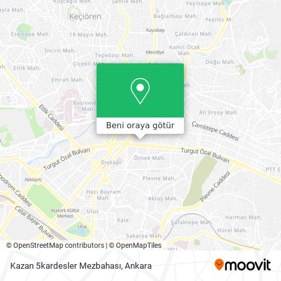 Kazan 5kardesler Mezbahası harita