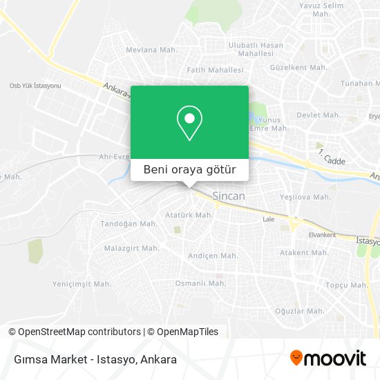 Gımsa Market - Istasyo harita