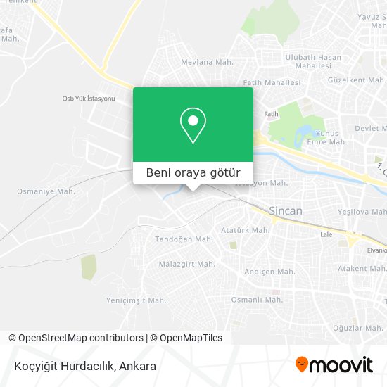 Koçyiğit Hurdacılık harita
