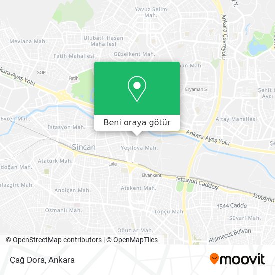 Çağ Dora harita