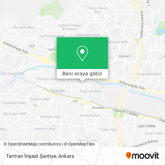 Tarman İnşaat Şantiye harita