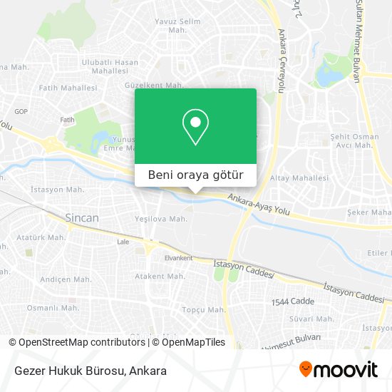 Gezer Hukuk Bürosu harita