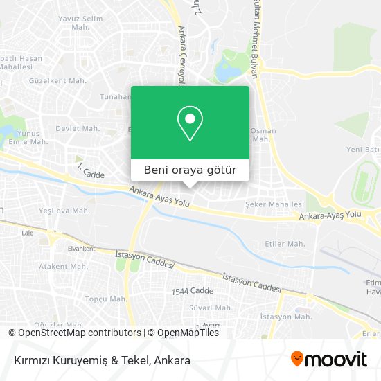 Kırmızı Kuruyemiş & Tekel harita