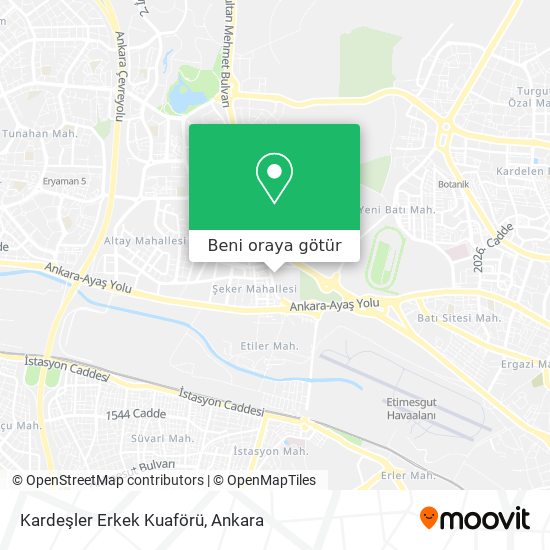 Kardeşler Erkek Kuaförü harita