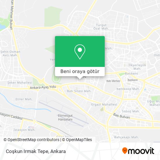 Coşkun Irmak Tepe harita