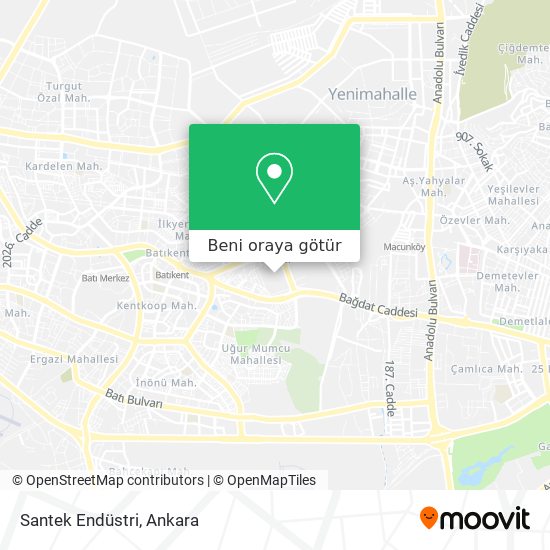 Santek Endüstri harita