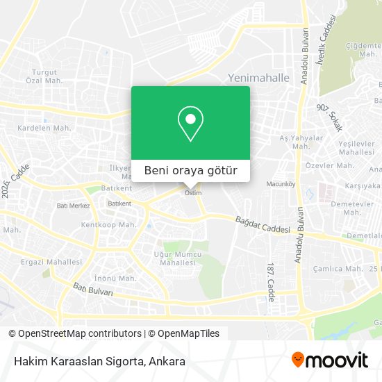 Hakim Karaaslan Sigorta harita