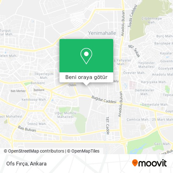 Ofs Fırça harita