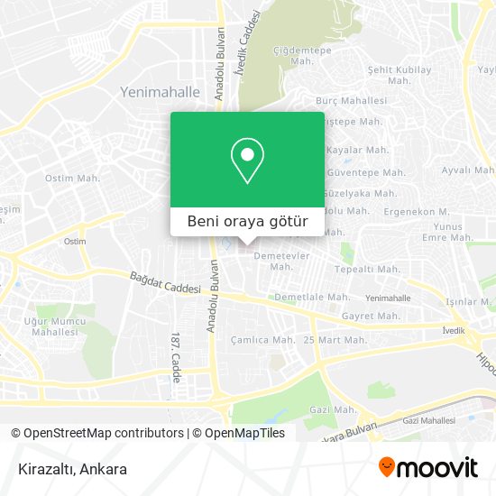 Kirazaltı harita