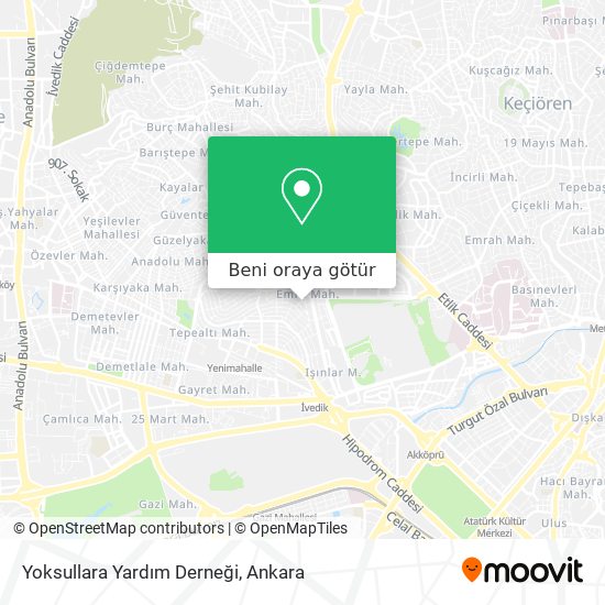 Yoksullara Yardım Derneği harita