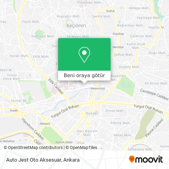 Auto Jest Oto Aksesuar harita