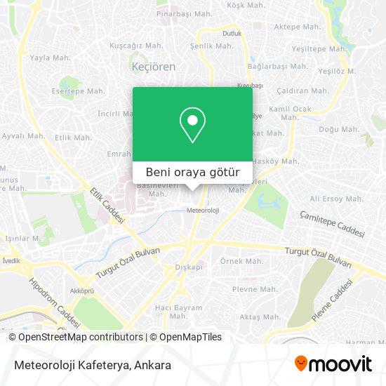 Meteoroloji Kafeterya harita