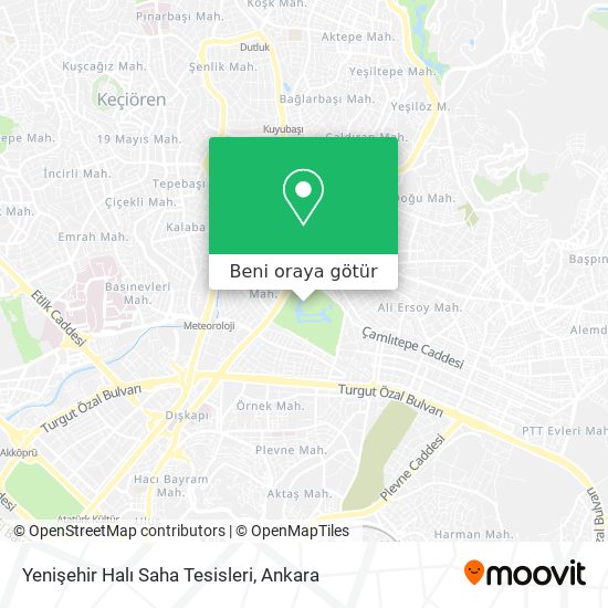 Yenişehir Halı Saha Tesisleri harita