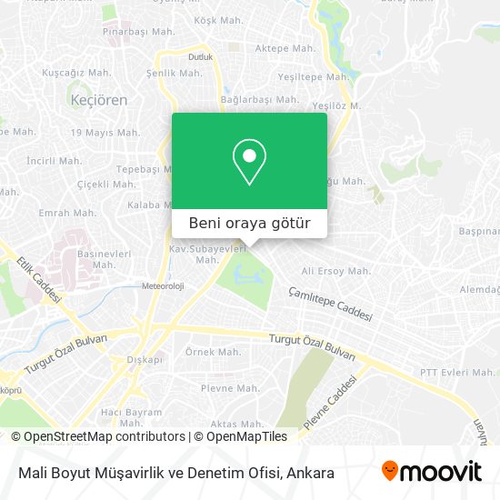 Mali Boyut Müşavirlik ve Denetim Ofisi harita