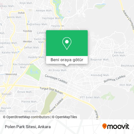 Polen Park Sitesi harita