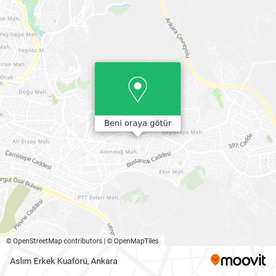 Aslım Erkek Kuaförü harita