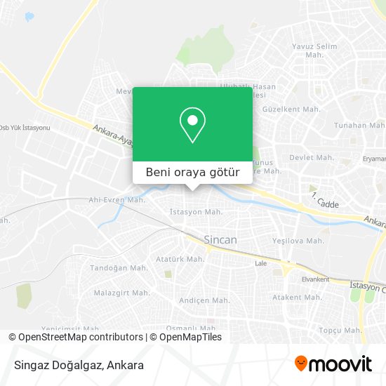 Singaz Doğalgaz harita