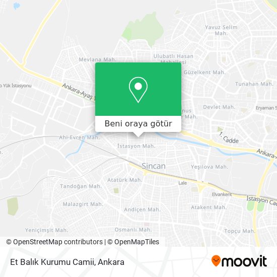 Et Balık Kurumu Camii harita