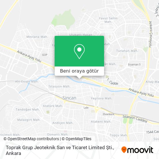 Toprak Grup Jeoteknik San ve Ticaret Limited Şti. harita