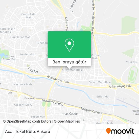 Acar Tekel Büfe harita
