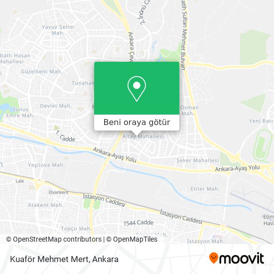 Kuaför Mehmet Mert harita