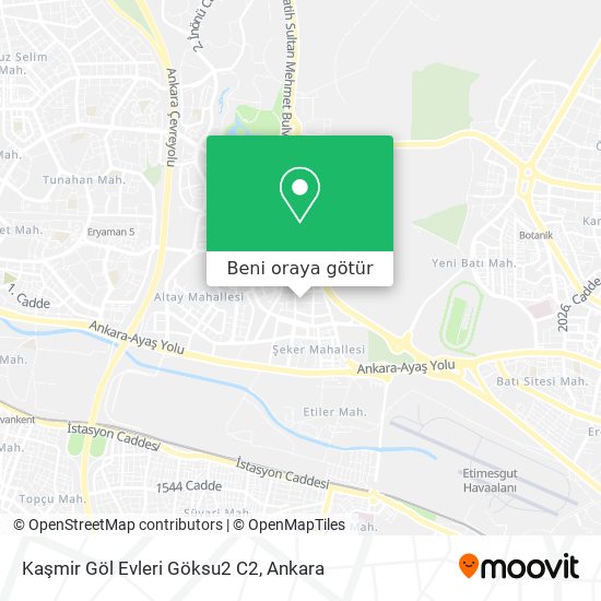 Kaşmir Göl Evleri Göksu2 C2 harita