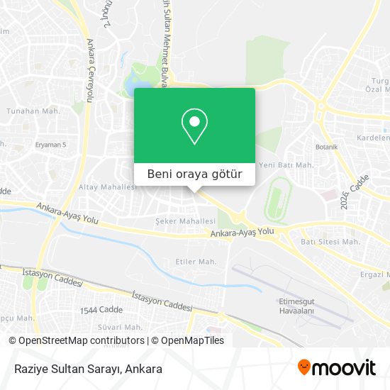 Raziye Sultan Sarayı harita