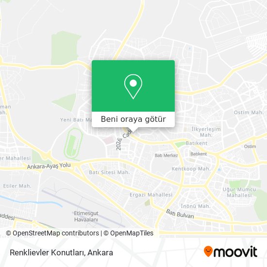 Renklievler Konutları harita
