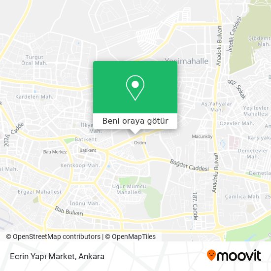 Ecrin Yapı Market harita